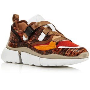 Chloé Sonnie Chestnut Brown Low-Top Women's Sneaker -  Size  EU 38 / US 8